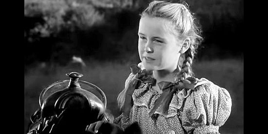 Patti Brady as Luci, the young girl who captures Doc's heart in Adventures in Silverado (1948)