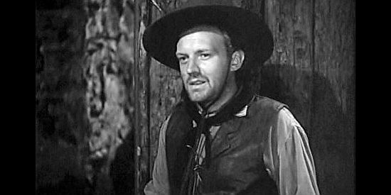 Arthur Kennedy as Sundance Kid, tired of empty strong boxes and waiting for a cut from The Poet in Cheyenne (1947)