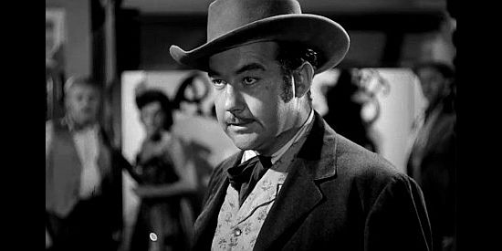 Broderick Crawford as Bob Holliday, owner of the Bella Union and one of Deadwood's leading citizens in Badlands of Dakota (1941)