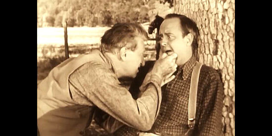 Grady Sutton as Curly, about to have a tooth pulled by Remedy, who learned dentistry via a mail-order course in Last of the Wild Horses (1948)