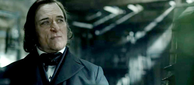 Kim Coates as Brigham Young, determined to acquire Fort Bridger in American Primeval (2025)