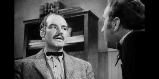 Ray Teal as Beadle, a Farrel man whose testimony helps convict Ned Nolan in Wild Bill Hickok Rides (1942)