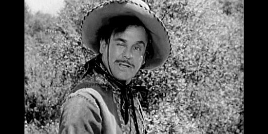 Leo Carrillo as Pete Marillo, complaining about his a partnership with Reb where he does all the work and gets less than half the loot in Wyoming (1940)