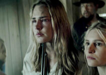Siena Bjornerud as Anna and Kaitlyn Kemp as Charlotte, young girls with a problem named Gen. Bork in Guns of Redemption (2025)
