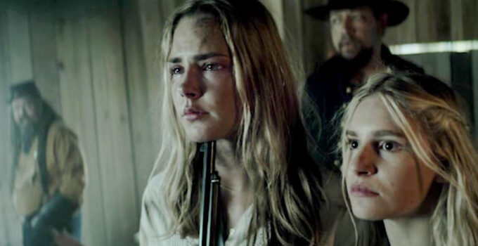 Siena Bjornerud as Anna and Kaitlyn Kemp as Charlotte, young girls with a problem named Gen. Bork in Guns of Redemption (2025)