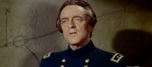 Richard H. Cutting as Union General Mitchell, the man who dispatches James Andrews on a mission to destroy a Southern railroad in The Great Locomotive Chase (1956)