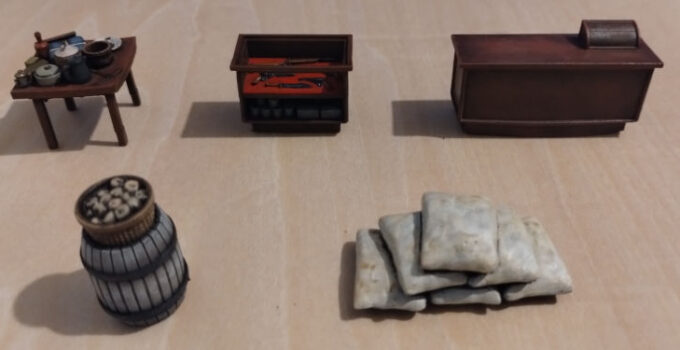 The components in the Old West store set sold by CreepyHero Studios