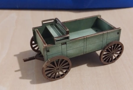An MDF Old West wagon, from Sariissa Precision, I believe, that shows how useful wagon accessories could be