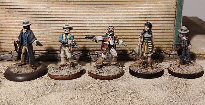 And yet more figures from my 28mm Old West collection. Again, each is from a different company