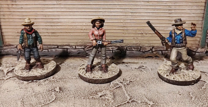 Chester, Ellie and The Duck from the Gunfighter's Ball Good Guys faction pack