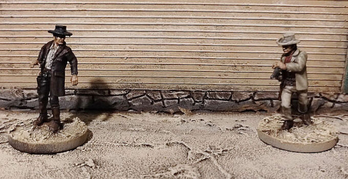 Hawk (aka Frank) and Harper (aka Harmonica) about to square off from the Gunfighter's Ball Linguine Faction Pack