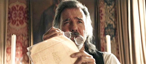 Jeff Fahey as Colonel Davis, about to get about bit of bad news in Trail of Vengeance (2025)