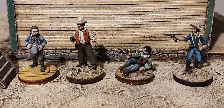 More samples from my 28mm Old West figure collection, each from a different company