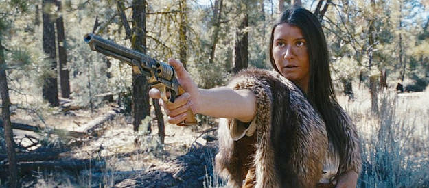Naomi Helen Weissberg as Washoe, the tracker who would rather not kill in The Company of Thieves (2025)