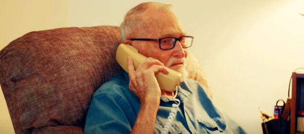 Norman Wilson as Jonathan, talking to an editor about a Western he's submitted for publication in Death After Dusk (2024)