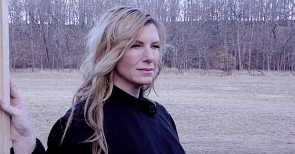 Charlotte Crumm as Sister Martha, letting her hair down for a moment in Demon's Vale (2024)