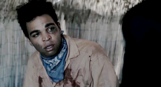 Azeem Vecchio as Simon Coletrain, the young man who gets Rebecca helps in Vengeance Turns (2023)
