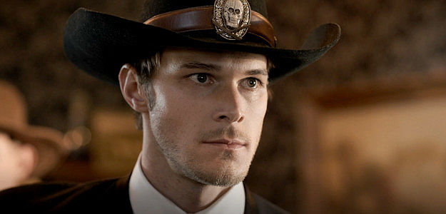 Brando White as 'Jack' Feeny, pretending to be a notorious outlaw in The Counterfeit Kid (2023)