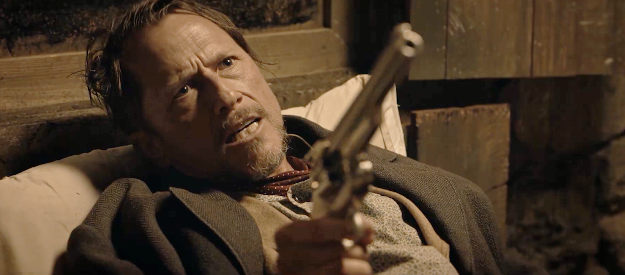 Corin Nemec as Dalton Calhoun, trying to order Pandora Meadows around in Place of Bones (2023)