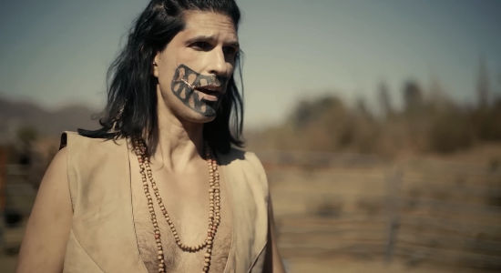 Nevin Millan as Ghost, the man who trains Mia in the art of fighting and survival in Vengeance Turns (2023)