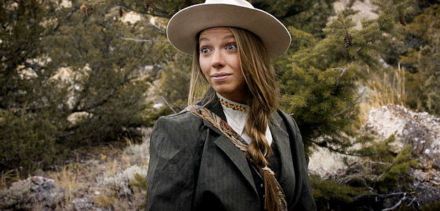 Sariah Hopkin as Edna May Welles, Olivia's tough as nails sister in The Counterfeit Kid (2023)