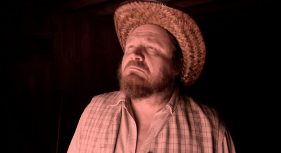 Tim Hatch as Jed Rexford, the man who challenges Carson Weaver to an otherworldly duel in Once Upon a Time in Amityville (2024)