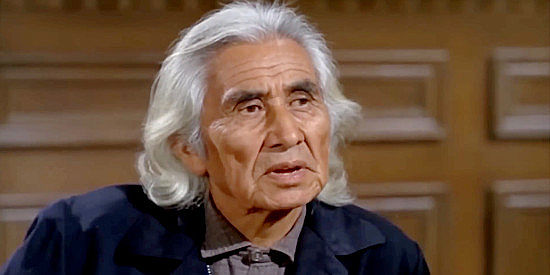 Chief Dan George as Old Antoine, testifying on Gabriel Jimmyboy's behalf in Smith! (1969)