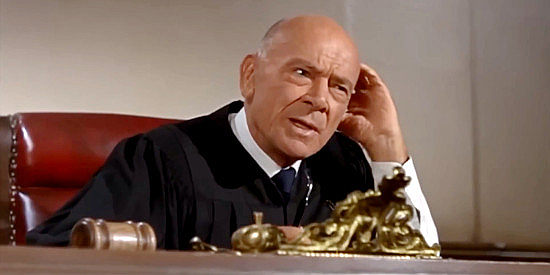 Dean Jagger as Judge James C. Brown, trying to sort out a way to get Old Antoine's testimony in Smith! (1969)