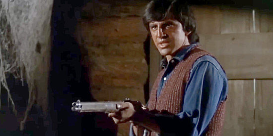 Frank Ramirez as Gabriel Jimmyboy, hiding out in an old shack on Smith's property in Smith! (1969)