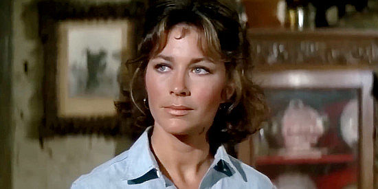 Michele Carey as Amanda McCanless, Scandalous John's granddaughter in Scandalous John (1969)