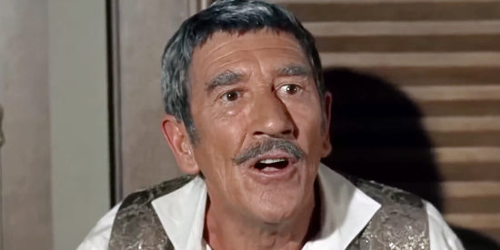 Richard Hayden as Quentin Bartlett, the man who partners with Bullwhip and Jack to find gold in The Adventures of Bullwhip Griffin (1967)