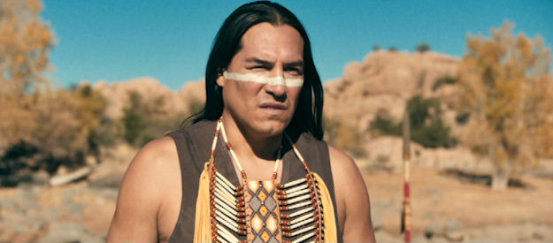 Eddie Spears as Victorio contemplates the fate of his white prisoners in Frontier Crucible (2025)