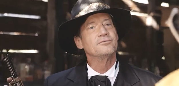 Kevin Sorbo as Wesley Harper, confessing to a killing in A Gunfighter's Deal (2025)
