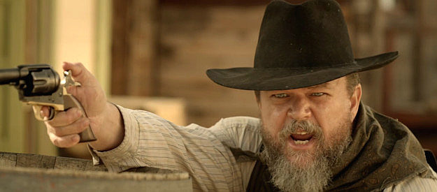 Lance Carter as Cedar Creek Marshal Derry, trying to stop the Dirk Gang's getaway in Night of the Tommyknockers (2022)