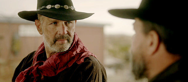 Michael Beran as Tobin Horn, a bounty hunter on the trail of the Dirk Gang in Night of the Tommyknockers (2022)