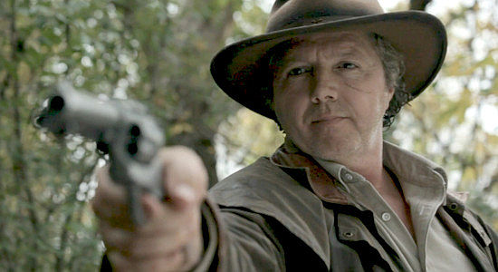 Hawley Ron Trempe as former Sgt. Primrose, on the trail of Percy Harris in One More Time Before I Die (2023)
