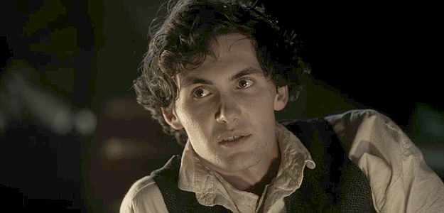Jacob Ward as Nathaniel Ballard, eager to prove himself as a young man under Ned Campbell's tutelage in This Bloody Country (2025)