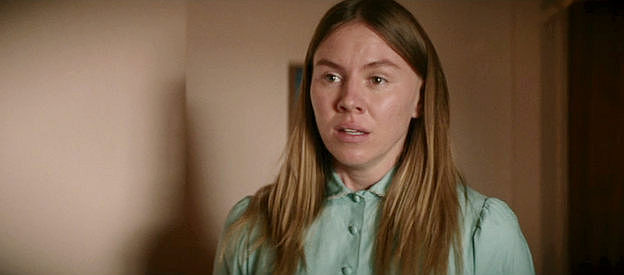 Rhiannon Frazier as Abigail Starr, wondering if Mandy is going to help her sisters escape their abusive father in Americana (2023)