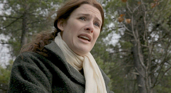 Robynne Easton as Laurel Harris, pleading with husband Percy not to march off to war in One More Time Before I Die (2023)