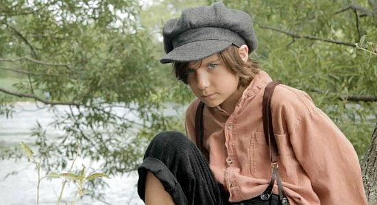 Sebastian Lovisa as Samuel Harris, upset because his father is leaving home to fight for the Confederacy in One More Time Before I Die (2023)