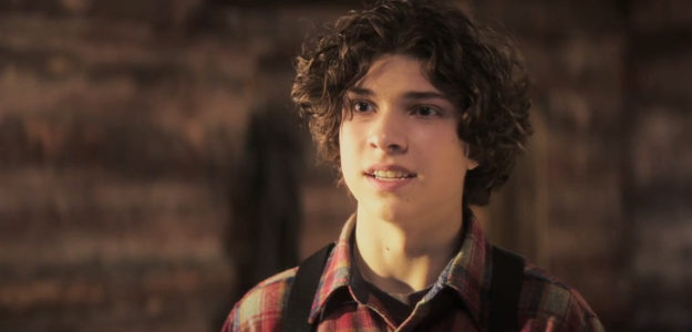 Cole Keriazakos as Gabe, the teenage boy Jessie Strong adopts in Where the Wind Blows (2025)