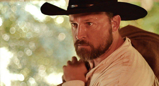 Don Jeanes as Sam, the man who can never quite accept Reina as his daughter in Reina of the West (2022)