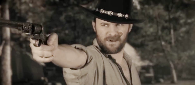 Jeffrey T. Smith as Maddox, eager to show off his skill with a gun that never misses in Jack Wyatt and the Gun from Hell (2021)