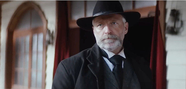 Ken Arnold as Beau Riffen, a Pinkerton man looking to capture the outlaw responsible for the death of his wife and daughter in A Town Called Purgatory (2025)