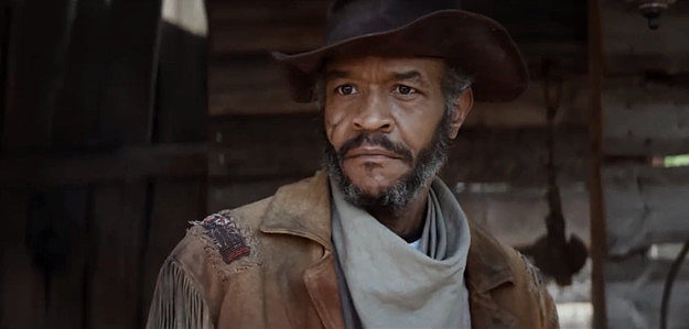 Kevin Jiggetts as Nicodemus Black, a man who finds himself going up against Skinwalkers and white outlaws in A Town Called Purgatory (2025)