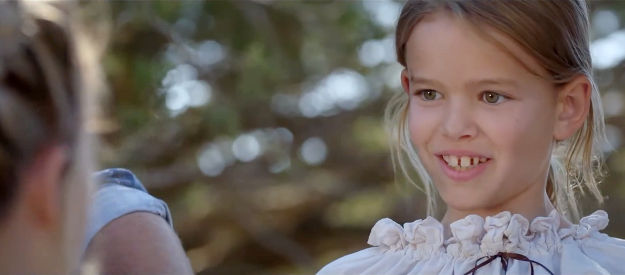 Lyana Ferrino, smiling in spite of her serious injuries in Shooting Star (2022)