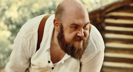 Matthew Von Blackstone as Jim, Curly's brutish brother who tries to rape Reina in Reina of the West (2022)