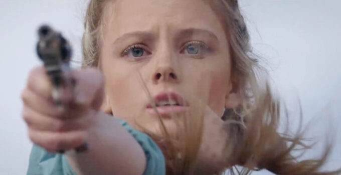 Brooklin Michelle as Star, using her shooting skill to help a doctor in trouble in Shooting Star (2022)