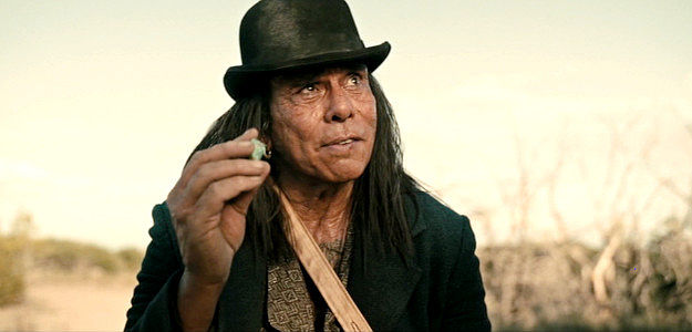Raoul Max Trijillo as Chief William Shakespeare, an English educated Native American looking to get back into the good graces of his tribe in Killing Faith (2025)