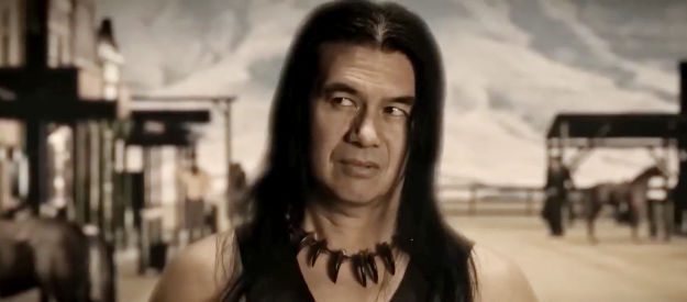 Rodrigo Tactaquin as Ahiga, one of Maddox's two sidekicks in Jack Wyayt and the Gun from Hell (2021)